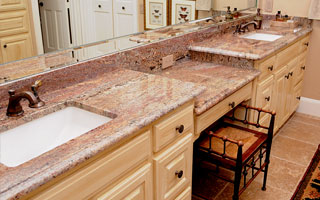 An image of a kitchen with Super Classico Granite Countertops.