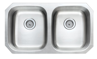 18ga 50-50 Stainless Steel Kitchen Sink