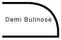 Demi Bullnose Granite Edge Profile