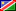 An icon size image of the Namibia flag.